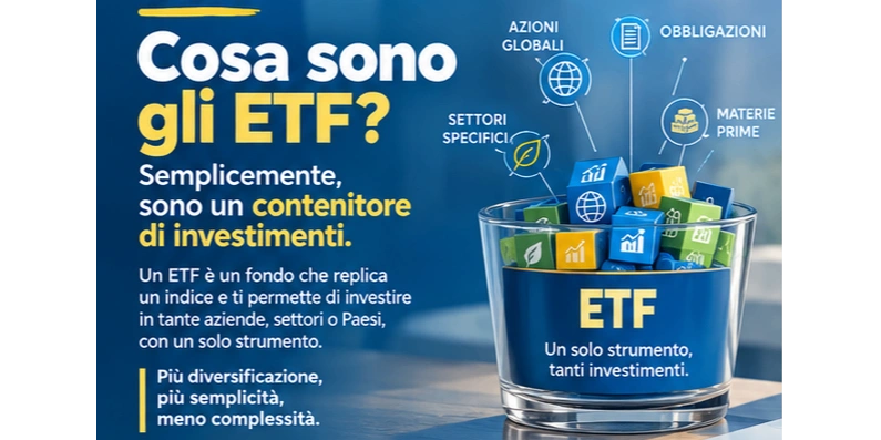 Rappresentazione visiva dell'articolo: ETF: NE HAI SENTITO PARLARE, MA SAI DAVVERO COSA SONO?